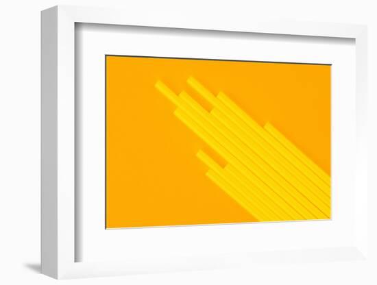 Pop Straws Collection - Orange & Yellow-Philippe Hugonnard-Framed Photographic Print