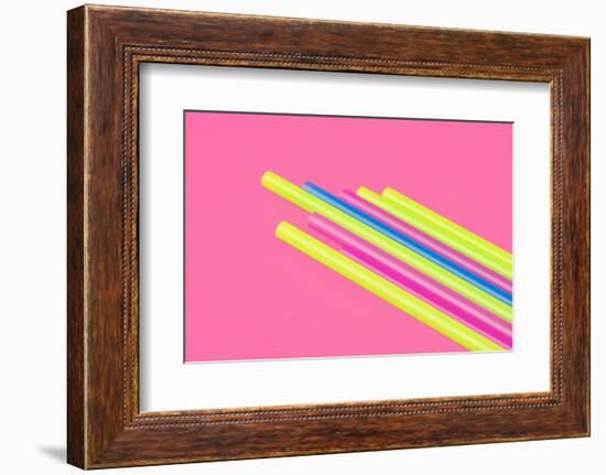 Pop Straws Collection - Pink & Colourful II-Philippe Hugonnard-Framed Photographic Print