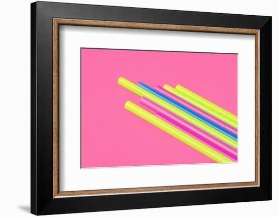 Pop Straws Collection - Pink & Colourful II-Philippe Hugonnard-Framed Photographic Print