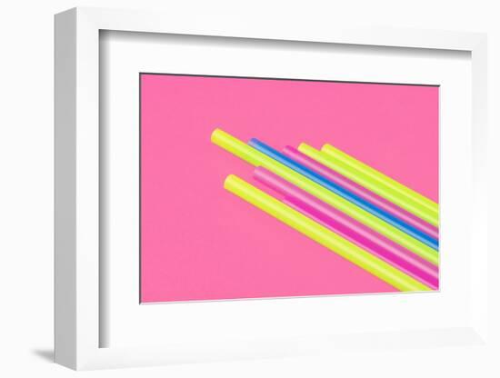 Pop Straws Collection - Pink & Colourful II-Philippe Hugonnard-Framed Photographic Print