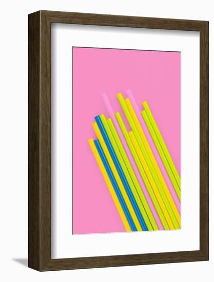 Pop Straws Collection - Pink & Colourful-Philippe Hugonnard-Framed Photographic Print