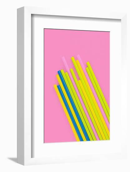 Pop Straws Collection - Pink & Colourful-Philippe Hugonnard-Framed Photographic Print