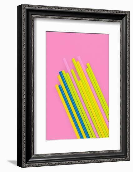 Pop Straws Collection - Pink & Colourful-Philippe Hugonnard-Framed Photographic Print