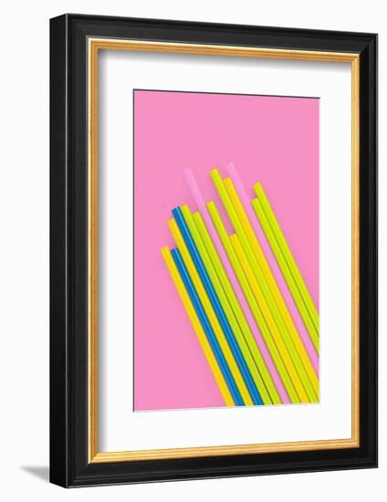 Pop Straws Collection - Pink & Colourful-Philippe Hugonnard-Framed Photographic Print