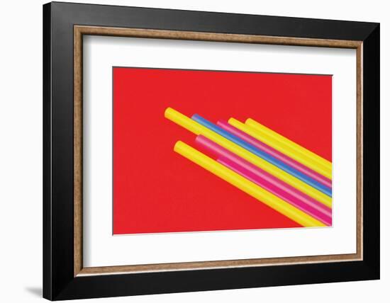 Pop Straws Collection - Red & Colourful II-Philippe Hugonnard-Framed Photographic Print