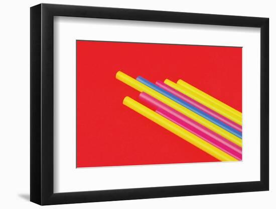 Pop Straws Collection - Red & Colourful II-Philippe Hugonnard-Framed Photographic Print