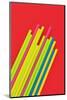 Pop Straws Collection - Red & Colourful-Philippe Hugonnard-Mounted Photographic Print