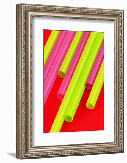 Pop Straws Collection - Red & Green-Philippe Hugonnard-Framed Photographic Print