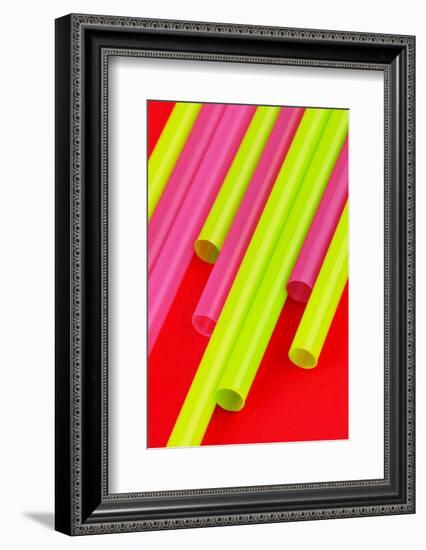 Pop Straws Collection - Red & Green-Philippe Hugonnard-Framed Photographic Print