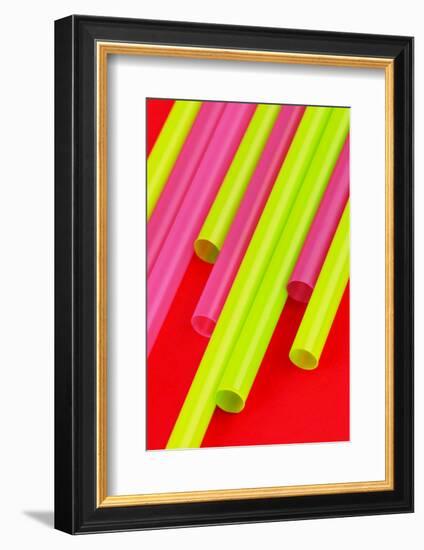 Pop Straws Collection - Red & Green-Philippe Hugonnard-Framed Photographic Print