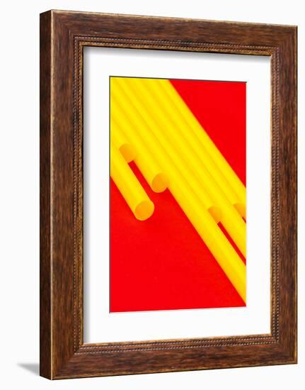 Pop Straws Collection - Red & Yellow-Philippe Hugonnard-Framed Photographic Print