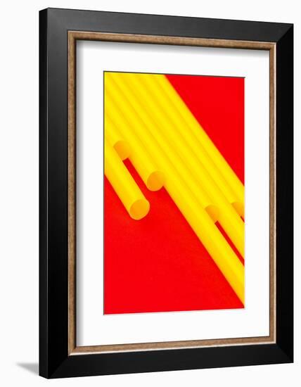 Pop Straws Collection - Red & Yellow-Philippe Hugonnard-Framed Photographic Print