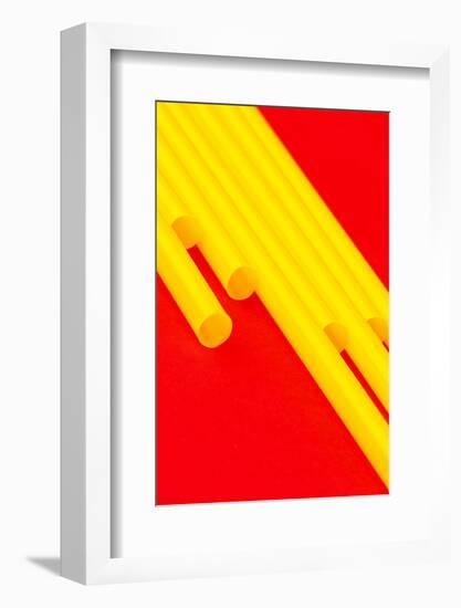 Pop Straws Collection - Red & Yellow-Philippe Hugonnard-Framed Photographic Print