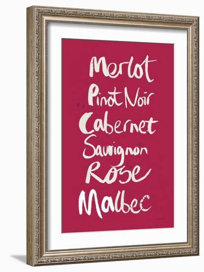 Pop the Cork Wine Words I-Mercedes Lopez Charro-Framed Premium Giclee Print