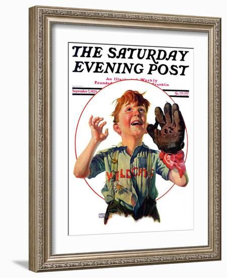 "Pop-Up Fly," Saturday Evening Post Cover, September 7, 1929-Harrison Mccreary-Framed Giclee Print