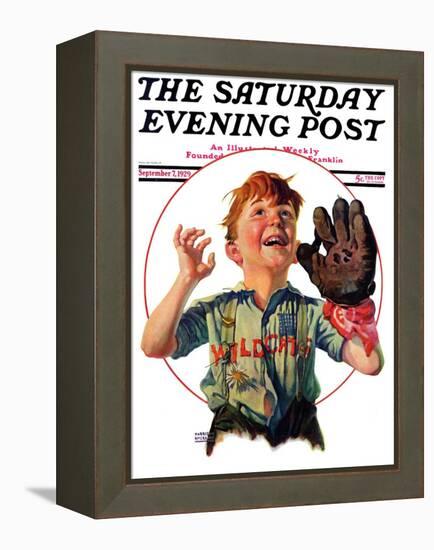 "Pop-Up Fly," Saturday Evening Post Cover, September 7, 1929-Harrison Mccreary-Framed Premier Image Canvas