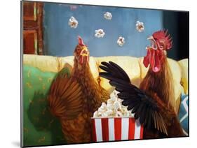 Popcorn Chickens-Lucia Heffernan-Mounted Art Print