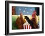 Popcorn Chickens-Lucia Heffernan-Framed Art Print