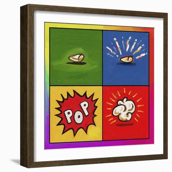 Popcorn Pop-Howie Green-Framed Premium Giclee Print