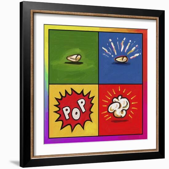 Popcorn Pop-Howie Green-Framed Premium Giclee Print