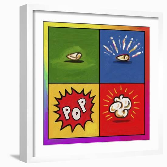 Popcorn Pop-Howie Green-Framed Premium Giclee Print