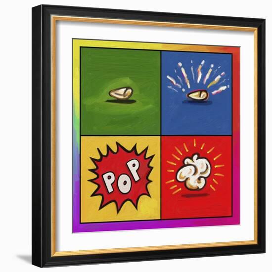 Popcorn Pop-Howie Green-Framed Premium Giclee Print