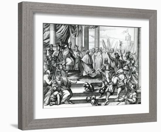 Pope Alexander III (1105-81) Offering Doge Sebatiano Ziani (D.1178) the Blessed-null-Framed Giclee Print