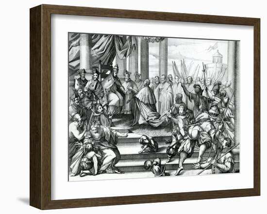 Pope Alexander III (1105-81) Offering Doge Sebatiano Ziani (D.1178) the Blessed-null-Framed Giclee Print