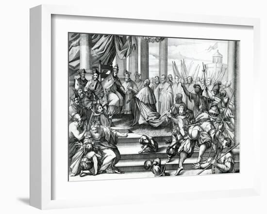 Pope Alexander III (1105-81) Offering Doge Sebatiano Ziani (D.1178) the Blessed-null-Framed Giclee Print