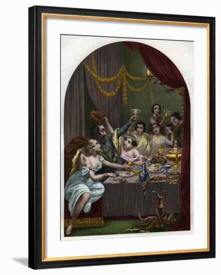 Pope Alexandre VI to Celebrate His Daughter Lucrezia's Marriage-Stefano Bianchetti-Framed Giclee Print