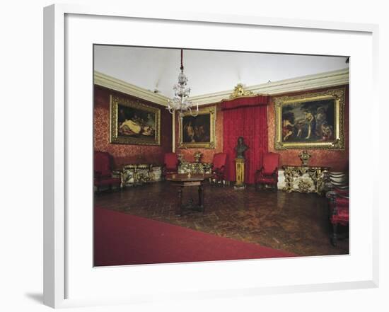 Pope Benedict XIV's Salon, Tozzoni Mansion, Imola, Emilia-Romagna, Italy-null-Framed Giclee Print