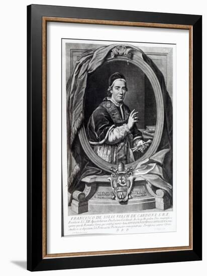 Pope Clement Xiv, Engraved by Domencio Cunego-Giovanni Domenico Porta-Framed Giclee Print