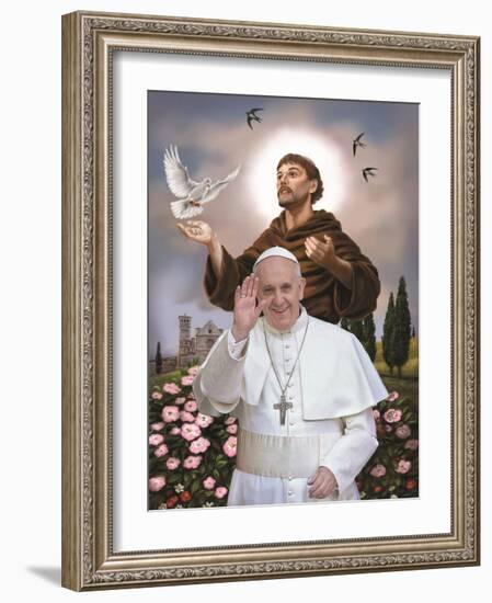 Pope Francis-null-Framed Art Print