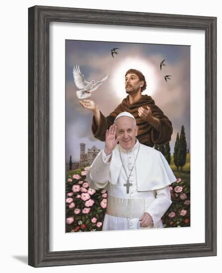 Pope Francis-null-Framed Art Print