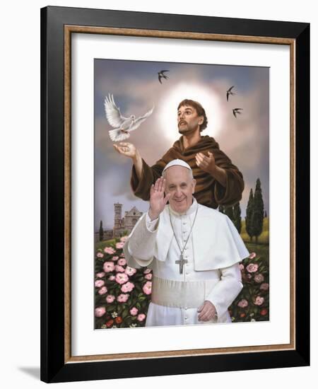 Pope Francis-null-Framed Art Print