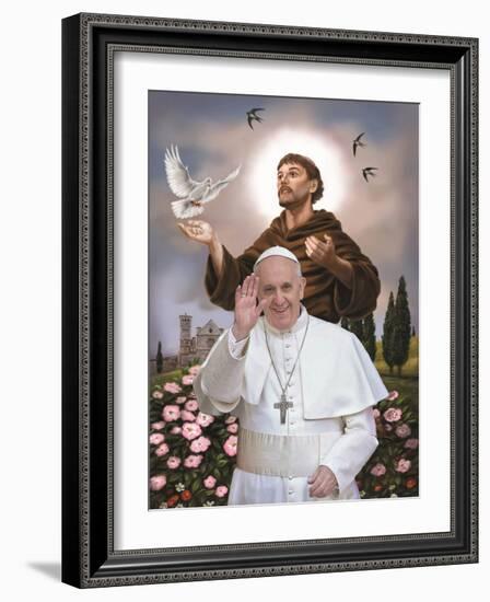 Pope Francis-null-Framed Art Print