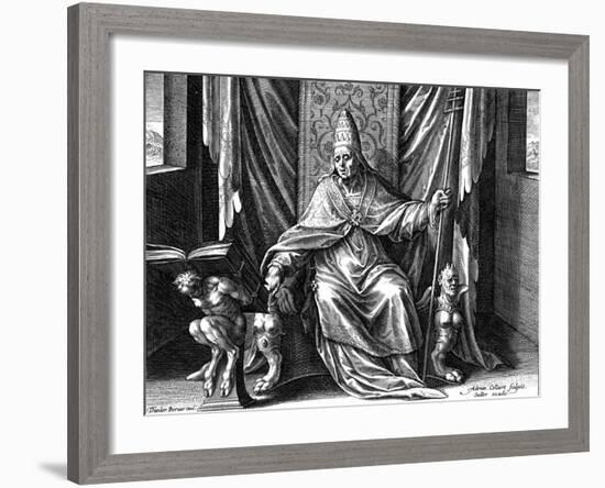 Pope Gregory I, the Great, C1540-1567-Adriaen Collaert-Framed Giclee Print