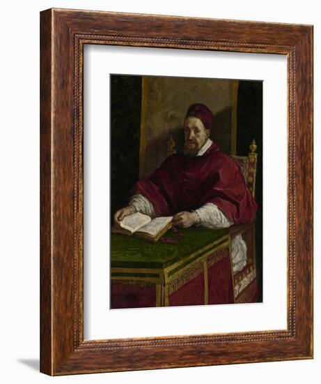 Pope Gregory XV, c.1622-23-Guercino-Framed Giclee Print