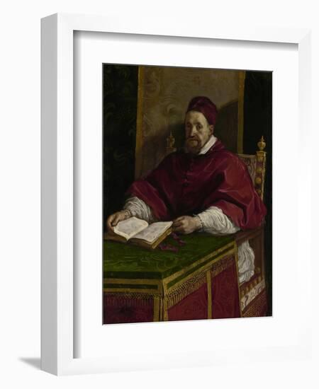 Pope Gregory XV, c.1622-23-Guercino-Framed Giclee Print