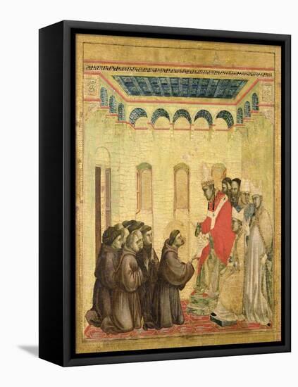 Pope Innocent III (1160-1216) Approving the Rule-Giotto di Bondone-Framed Premier Image Canvas