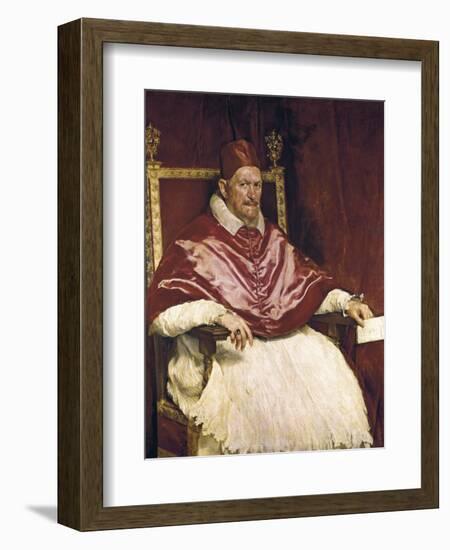 Pope Innocent X-Diego Velazquez-Framed Art Print