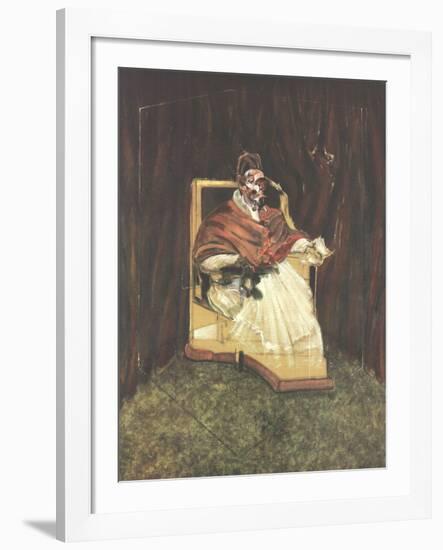 Pope Innocent XII (No border)-Francis Bacon-Framed Collectable Print