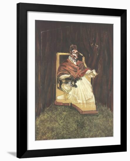 Pope Innocent XII (No border)-Francis Bacon-Framed Collectable Print