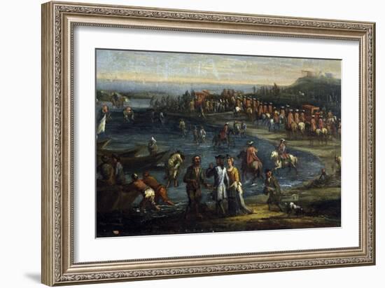 Pope Innocent XII Visiting Anzio Port-Giovanni Reder-Framed Giclee Print