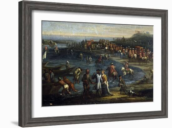 Pope Innocent XII Visiting Anzio Port-Giovanni Reder-Framed Giclee Print