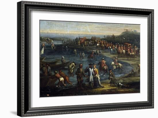 Pope Innocent XII Visiting Anzio Port-Giovanni Reder-Framed Giclee Print