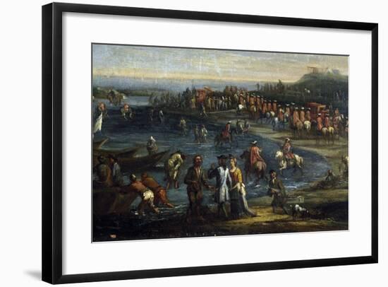 Pope Innocent XII Visiting Anzio Port-Giovanni Reder-Framed Giclee Print