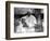 Pope John Paul II Holds His Arm Around Mother Teresa-null-Framed Photographic Print