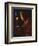 Pope John Paul II Prays Before a Candle at the Beginning of an Holy Easter Vigil Mass-null-Framed Photographic Print