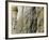 Pope John Paul II Rests His Hand on the Western Wall-null-Framed Photographic Print